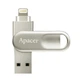Флеш-накопитель Apacer USB3.1/Lightning AH790 32GB for Apple Silver (AP32GAH790S-1) - изображение 1