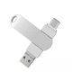 Флеш-накопитель XON FlashDrive MultiConnect 128GB (USB 3.0 + Type-C + MicroUSB) Silver - изображение 4