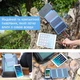 Павербанк (powerbank) Zao i820 з потрійною сонячною панеллю та Qi зарядкою, 20000 mAh - изображение 4
