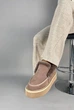 Жіночі зимові лофери ShoesBand Бежеві натуральні замшеві всередині напіввовна і цигейка 36 (23,5 см) (Ѕ99441з) - зображення 6