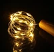 Гірлянда пробка у пляшку нитка світлодіодна крапля роси 20 LED 2 м роса на дроті, теплий білий, на батарейках (батарейкі в комплекті) - зображення 4