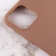 Силиконовый чехол Candy для Apple iPhone 14 (6.1") Коричневый Без бренда - изображение 3