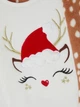 Пижама плюшевая новогодняя Котик бело-коричневая (штаны и кофта) Primark 128см (40009536) - изображение 3