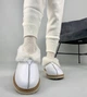 Женские зимние угги ShoesBand Белые натуральные кожаные на среднюю/широковатую стопу внутри цигейка 36 (23,5 см) (S39001-2з) - изображение 3