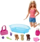 Кукла Барби купание щенков (Barbie Doll & Puppy Playset, Blonde) - изображение 1
