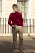 Гольф Uniqlo EXTRA FINE MERINO розмір S червоний (438787) - зображення 1