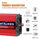 Інвертор Tataliken, чистий синус, перетворювач напруги, на 2500W 12V- 220V (1000W номінал) - зображення 3