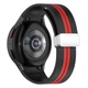 Ремешок для Samsung Galaxy Watch 6 - черно-красный / ширина крепления 20мм / силикон / Watchbands Cls-line (W16-3WB612111106) - изображение 2
