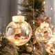 Гирлянда занавес штора Xmas Шары с наполнением Дед Мороз гирлянда новогодний декор 3 м 10 шаров теплая - изображение 3
