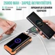 УМБ SolarTank-20000 mAh сонячні панелі 6 шт бездротова зарядка магнітний 4 кабелі ліхтар водонепроникний - зображення 5