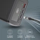 УМБ Promate PowerMine-130W 38000 мАч, 130 Вт, 2хUSB-С Power Delivery, USB-A QC3.0 Black (powermine-130.black) - зображення 4