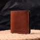 Вместительный кожаный мужской кошелек с монетницей Сердце GRANDE PELLE 16743 Светло-коричневый - изображение 8