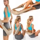 Роликовий МАСАЖЕР електричний MASSAGER OF NECK KNEADING з ІЧ-прогріванням для спини, попереку і шиї плечей Білий: Білий / Помаранчевий - зображення 6
