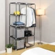 Складна шафа для зберігання одягу Storage Wardrobe Синій тканинний - зображення 11