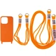Противоударный Чехол TPU two straps California для Apple iPhone 12 Pro/12 6.1" /Orange - изображение 1