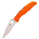 Ніж складаний кишеньковий з фіксацією Back Lock Spyderco C10FPOR Endura 4 FRN Flat Ground 222 мм, Orange - зображення 1