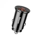 Автомобільний зарядний пристрій Baseus Circular Plastic PD black (CCALL-YS01) - изображение 1