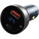 Автомобільне зарядне пристрій 1USB + Type-C Baseus Particular PPS 65W CCKX-C0G Dark Grey - зображення 2