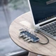 USB-хаб адаптер Type-C Baseus Multi-functional HUB (Type-C, 100W, 4xUSB3.0 + PD + TF + SD) - Серый - изображение 7