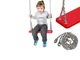 Гойдалки металеві Just Fun з гумовим покриттям на ланцюгах Червоний (2PU01-03B1.99) - зображення 3