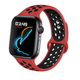 Силиконовый ремешок Fruct Nike Sport Band for Apple Watch 42/44/45/46/49 mm Red Black - изображение 1