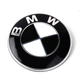Эмблема на передний бампер BMW 82мм F20 F21 F22 F23 F30 F31 F32 F33 F34 F36 черно-белая - изображение 1