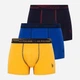 Набір трусів-боксерів чоловічих US Polo Assn 80178 M (3 шт) Sax/Navy/Yellow (8680557254686) - зображення 1
