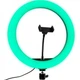 Набор блогера 4в1 Кольцевая лампа Ring Light RGB 33см со штативом 2м + микрофон петличка + пульт Bluetooth - изображение 4
