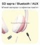 Беспроводные детские светящиеся LED наушники с кошачьими ушками Bluetooth 5.0 складные CAT VIV-23 со встроенным микрофоном Mp3 MicroSD и цветной подсветкой Pink - изображение 7