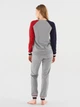 Пижама (свитшот + штаны) женская U.S. Polo Assn 16800 L Grey Melange (8680557379662) - изображение 2