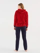Пижама (худи + штаны) женская U.S. Polo Assn 16808 L Red (8680557380064) - изображение 2