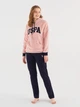 Пижама (худи + штаны) женская U.S. Polo Assn 16808 L Pink (8680557380118) - изображение 1