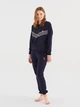 Піжама (світшот + штани) жіноча U.S. Polo Assn 16813 L Navy (8680557380668) - зображення 1