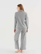 Піжама (худі + штани) жіноча U.S. Polo Assn 16818 L Grey Melange (8680557381115) - зображення 2