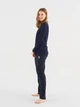 Пижама (лонгслив + штаны) женская хлопковая U.S. Polo Assn 16833 L Navy (8680557381962) - изображение 3