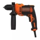Дрель ударная сетевая Black+Decker 550 Вт (2800 об/мин) 47600 уд/мин быстрозажимной патрон Ø=1.5-13 мм (BEH550-QS) - изображение 1
