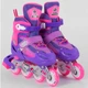 Роликовые коньки Best Roller (34-37) светящиеся PVC колёса, в сумке. Violet&nbsp;(98864) - изображение 1