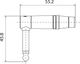 Роз'єм Roxtone RJ2RPP-RD-NG Jack 6,3 (mono) кутовий - зображення 2