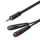 Аудіокабель Roxtone RAYC310L02, 2х1x0.14, 0,2 м - зображення 1