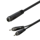 Аудиокабель Roxtone RAYC530L02, 2х1x0.14, 0,2 м - изображение 1