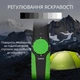 Светодиодная LED лампа с регулировкой яркости и магнитом фонарь (зарядка от USB) W55 Зелено-Черная - изображение 6