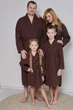 Мужской вафельный халат IDEAL TEXTILE кимоно Коричневый 100% хлопок Узбекистан плотность 320 г/м2 3XL - изображение 4
