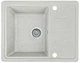 Мойка кухонная, гранитная, прямоугольная Valetti 28N 620х500х210мм Терра + смеситель - изображение 4