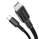 Кабель Baseus High Density Braided Type-C to Lightning PD 20W (2m) (черний) - изображение 3