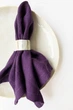 Льняные салфетки TouchableLinen 1 шт Фиолетовый 45х45 см - изображение 4
