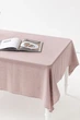 Льняная скатерть на стол TouchableLinen 1 шт 140х140 см Пыльно-розовый - изображение 1