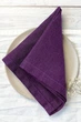 Льняные салфетки TouchableLinen 1 шт Фиолетовый 45х45 см - изображение 6