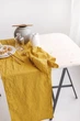 Скатертина-доріжка Раннер з лляної тканини TouchableLinen 1 шт 40х150 см Гірчичний - зображення 3