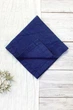 Льняные салфетки TouchableLinen 1 шт Синий 40х40 см - изображение 1