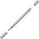 Ручка Стилус универсальный для телефона смартфона планшета Baseus Cudgel Stylus Pen 2in1 многофункциональный аксессуар Silver - изображение 3